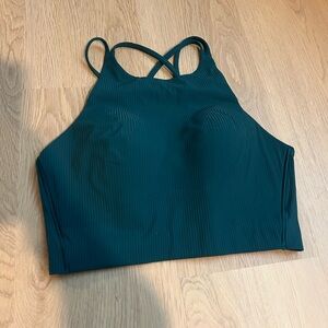 Lululemon Athletica Like a Cloud High-Neck Longline Ribbed Light Support Bra